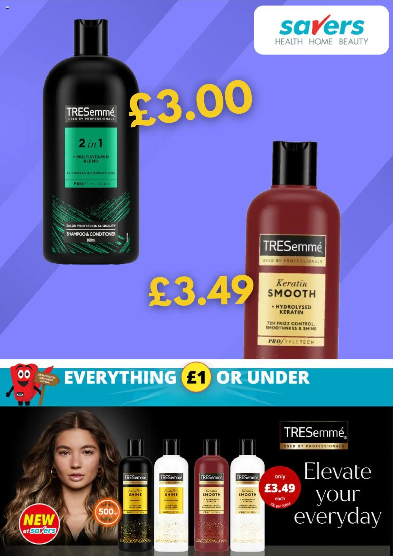 Preview of Savers Offers valid from 19/09/2025 - Shampoo, Multivitamin, Conditioner