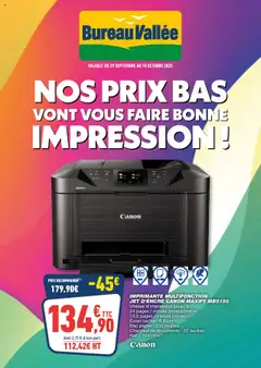 Prévisualisation de Catalogue du magasin Bureau Vallée formulaire valide 29/09/2025