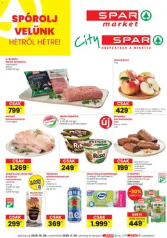 Spar - City Spar szórólap megtekintése, amely érvényes 2025.10.30.-től