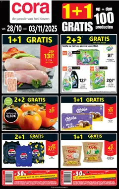 Prévisualisation de Folder de la semaine 44 du magasin Cora formulaire valide 28/10/2025