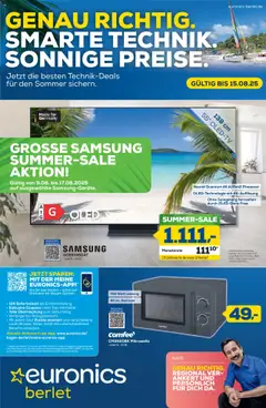 Vorschau von dem Prospekt des Geschäftes Euronics, gültig ab dem 06.08.2025