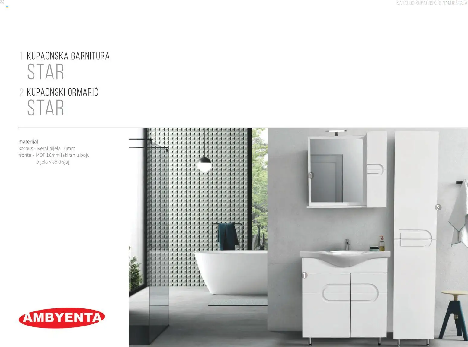 Pregled letka Katalog Kupaonski namještaj trgovine AMBYENTA vrijedi od 2025.10.01
