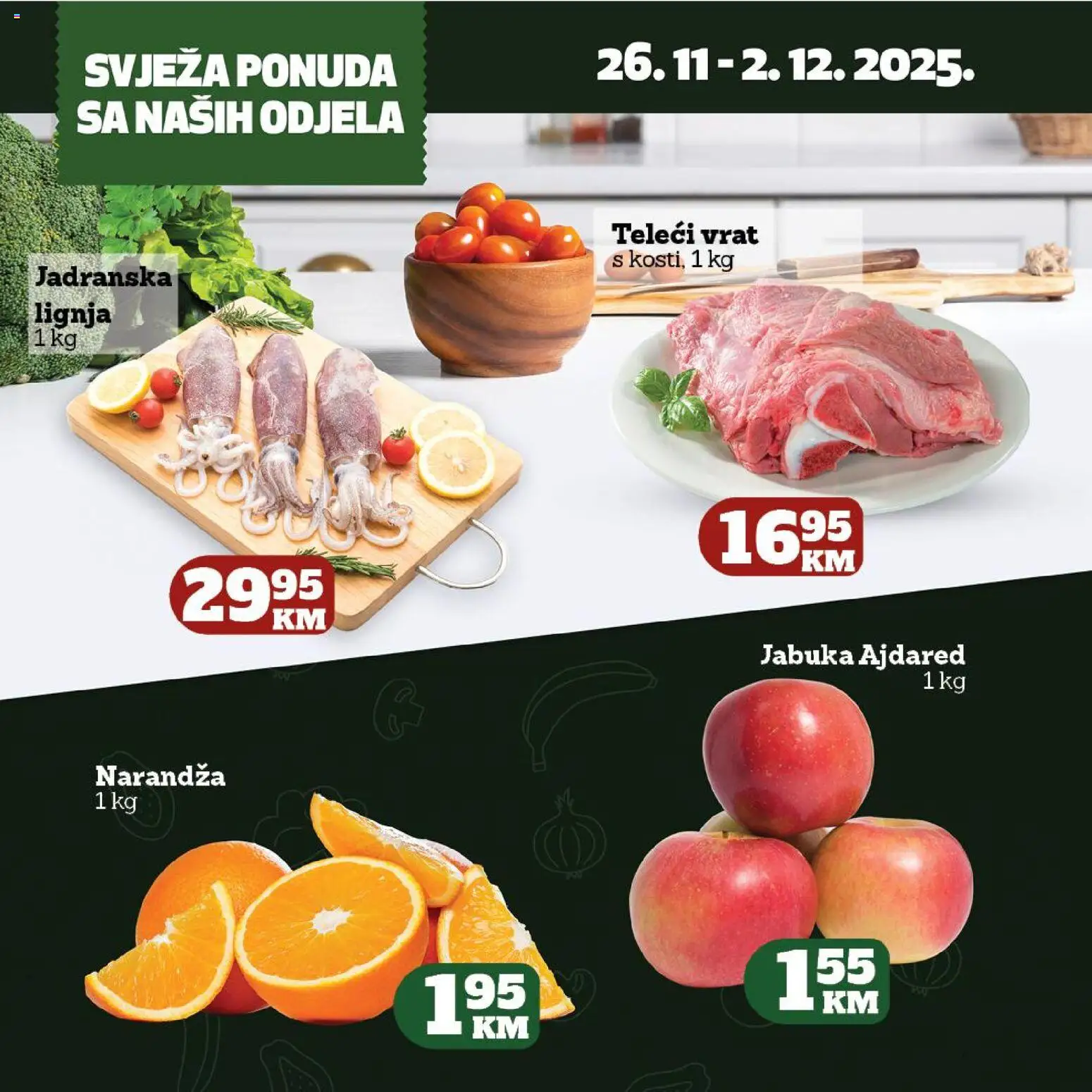 Pregled letka Katalog Crvena jabuka market Pofalići trgovine Crvena jabuka vrijedi od 2025.11.26