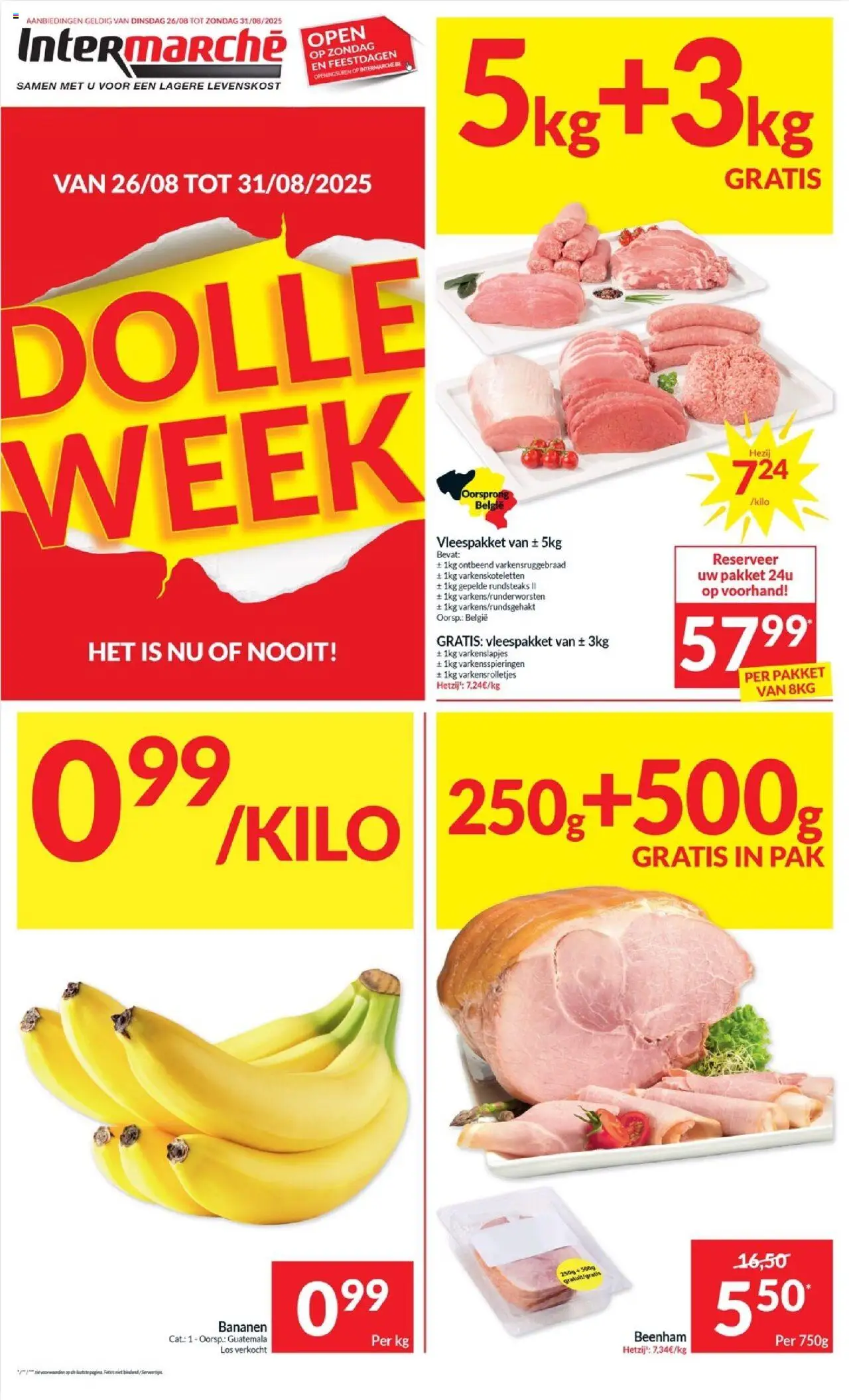 Intermarché shop Folder week 35 geldig vanaf 26/08/2025 - Paginanummer 1