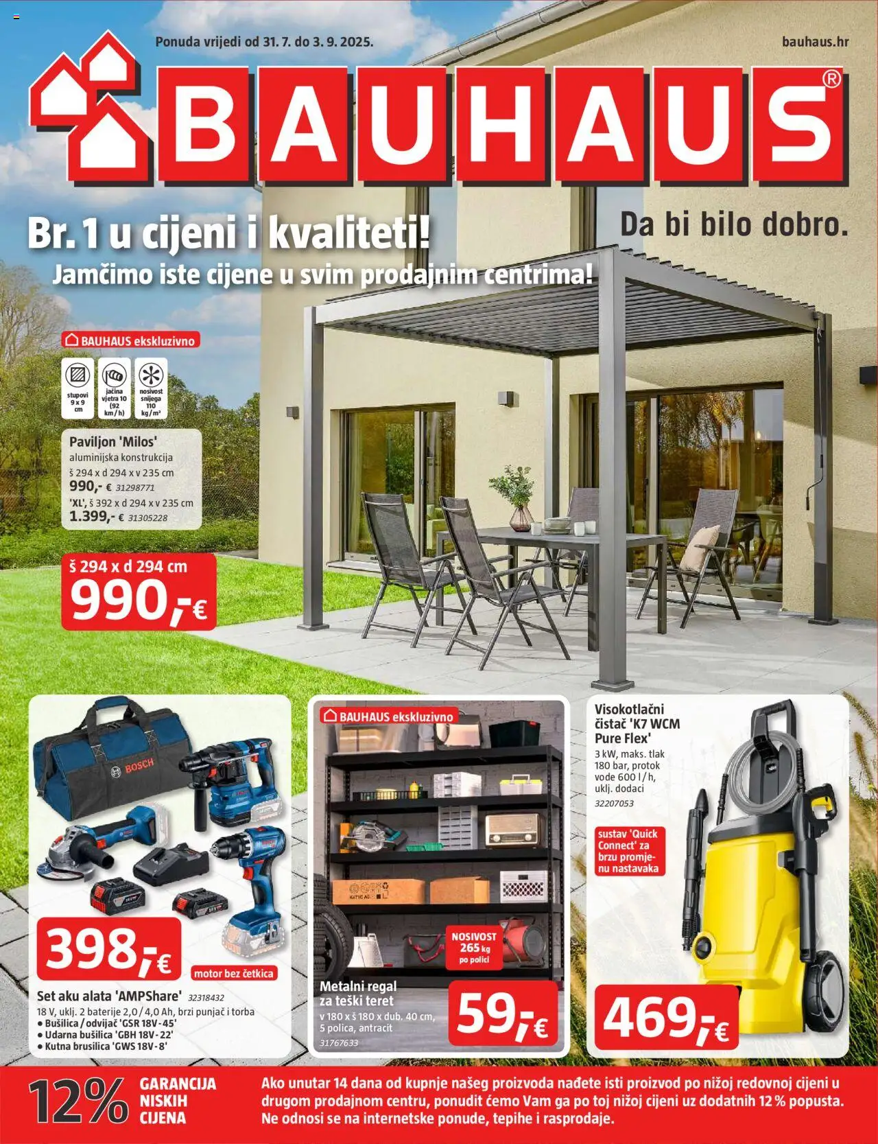 Bauhaus aktualni Katalog vrijedi od 31.07.2025 - tjedna akcija broj stranice 1
