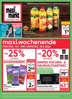 Vorschau der Angebote: Maximarkt Maximarkt Flugblatt gültig ab 16.04.2026
