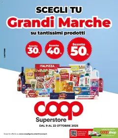 Anteprima dell'opuscolo Volantino Superstore Grandi marche - Genova dal negozio COOP valido da 09/10/2025