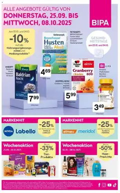 Vorschau der Angebote: Bipa Flugblatt gültig ab 25.09.2025
