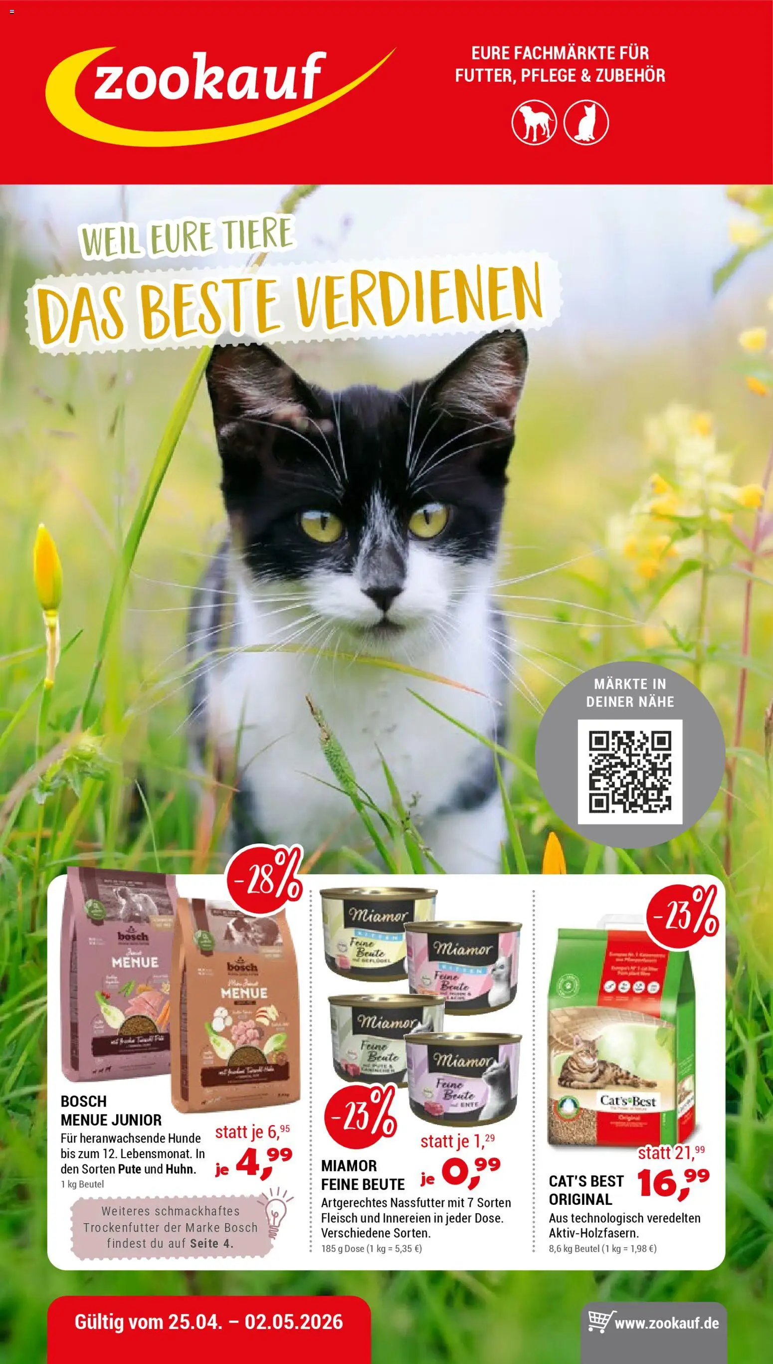 Vorschau von dem Prospekt des Geschäftes zookauf, gültig ab dem 25.04.2026