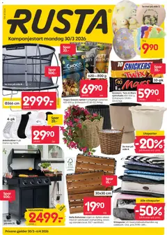 Forhåndsvis Rusta kundeavis fra butikk Rusta gyldig fra 30/03/2026