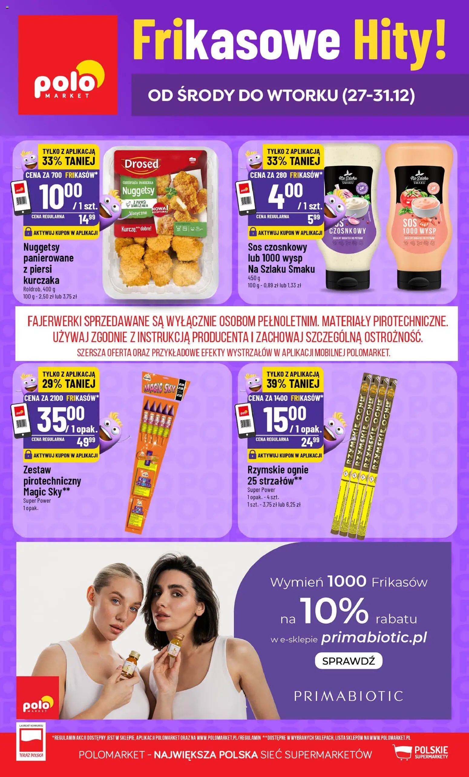 Pogląd gazetki "Frikasowe Hity" ze sklepu POLOmarket ważnej od 27.12.2025
