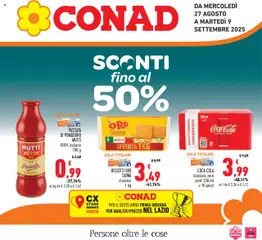 Anteprima dell'opuscolo Attuale volantino dal negozio Conad valido da 27/08/2025