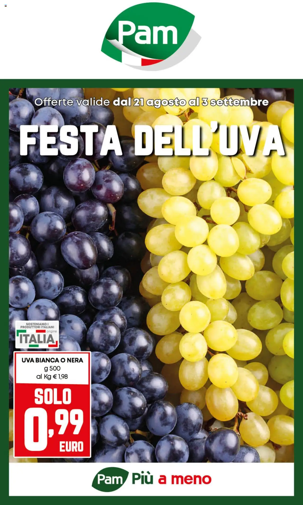 Volantino PAM valido da 21/08/2025 numero di pagina 1