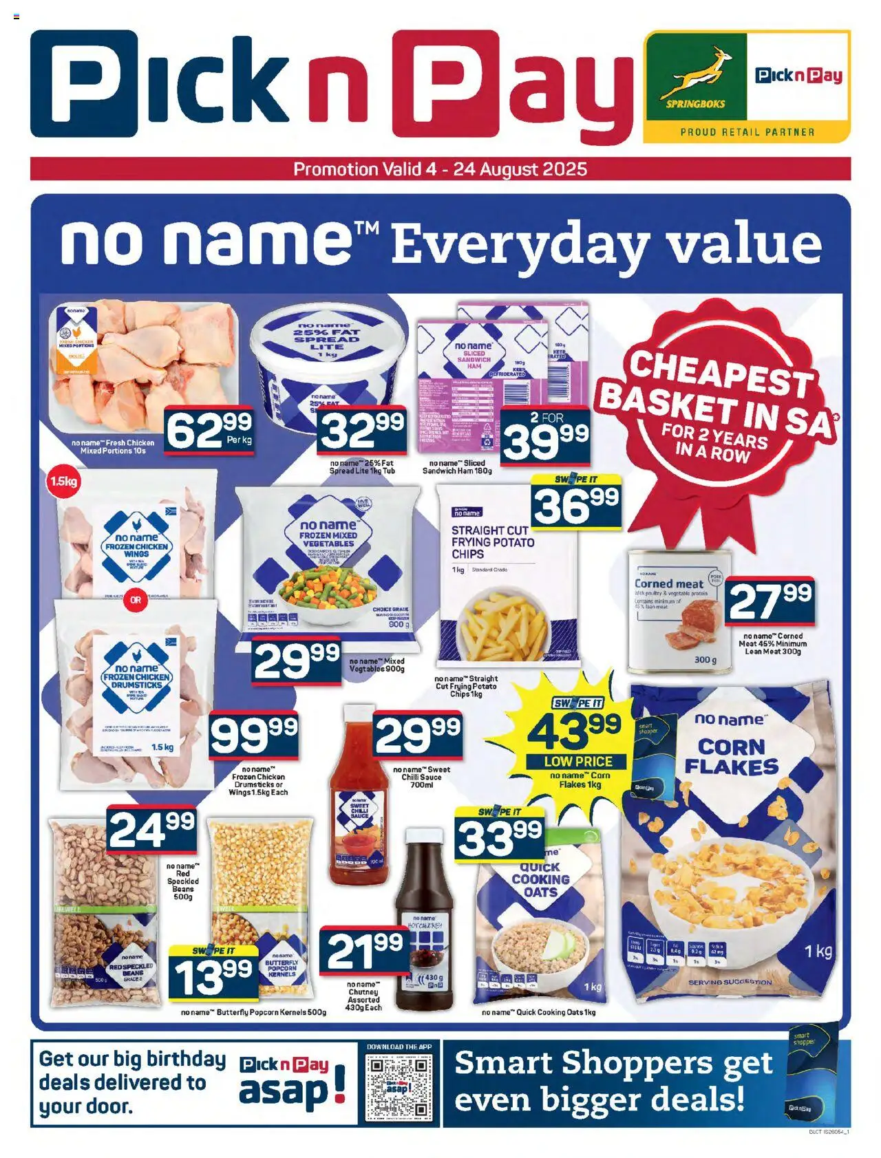 Pick n Pay Inland provinces - No Name Specials from 04/08 - 24/08/2025 > Promotions