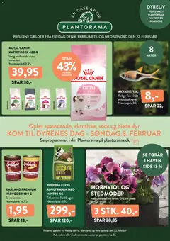 Eksempel på tilbudsavis Dyrenes dage fra butik Plantorama gyldig fra 06/02/2026