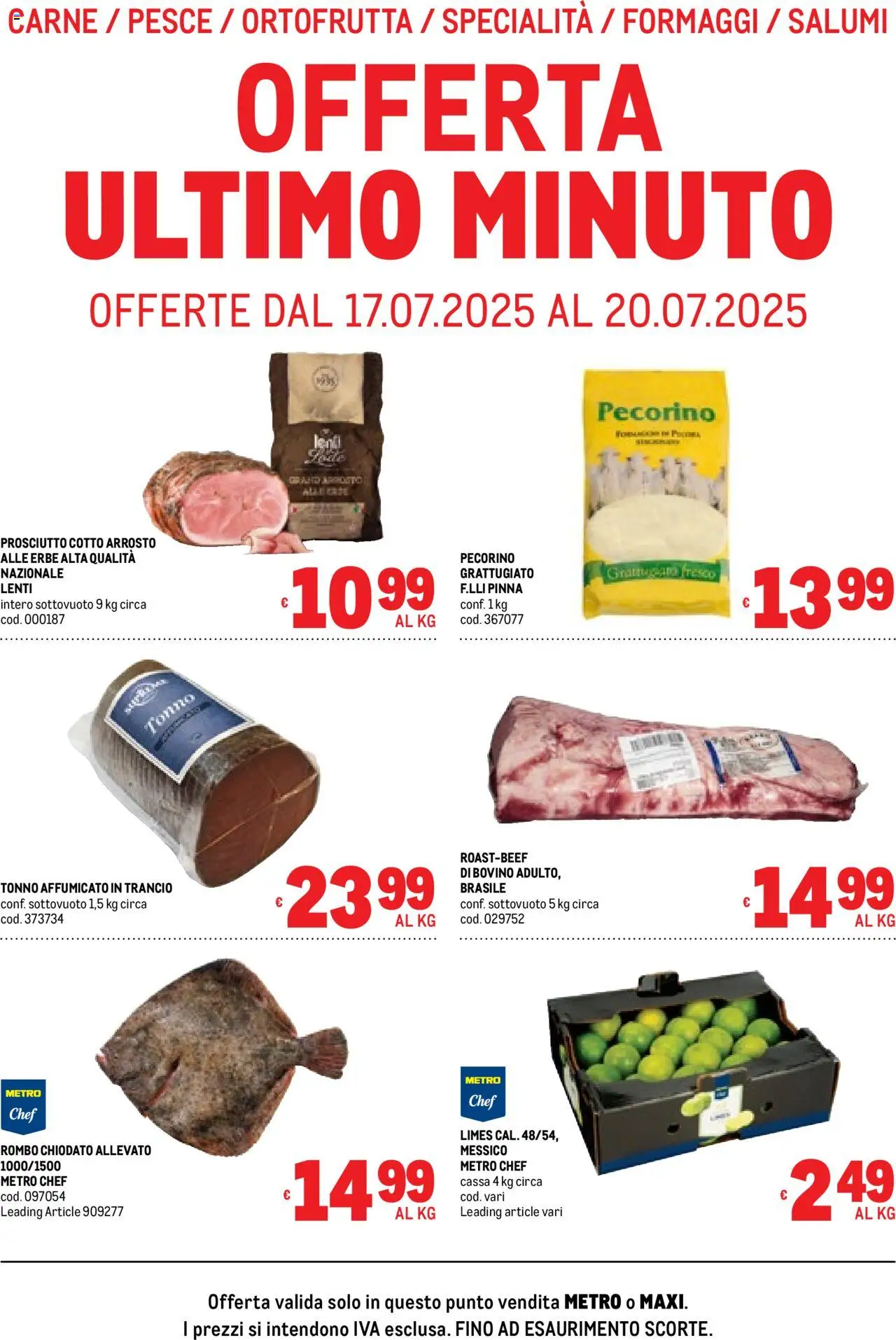 Volantino Metro valido da 17/07/2025 numero di pagina 1
