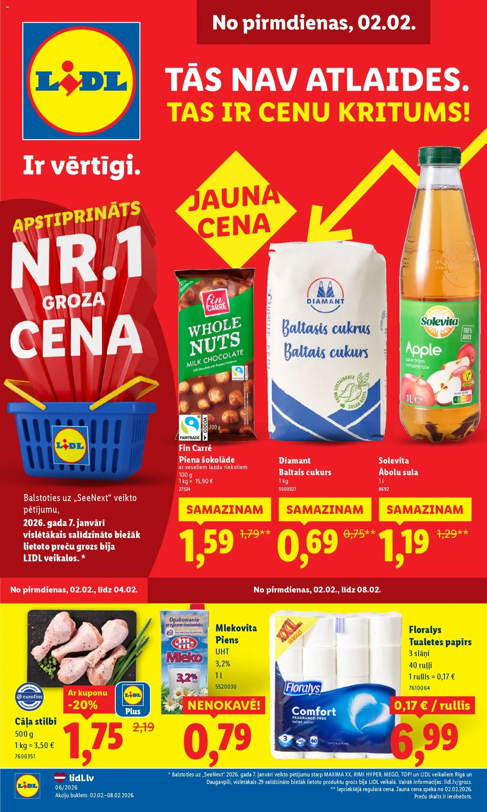 Skatīt Lidl akciju bukletu, derīgs no 02.02.2026.
