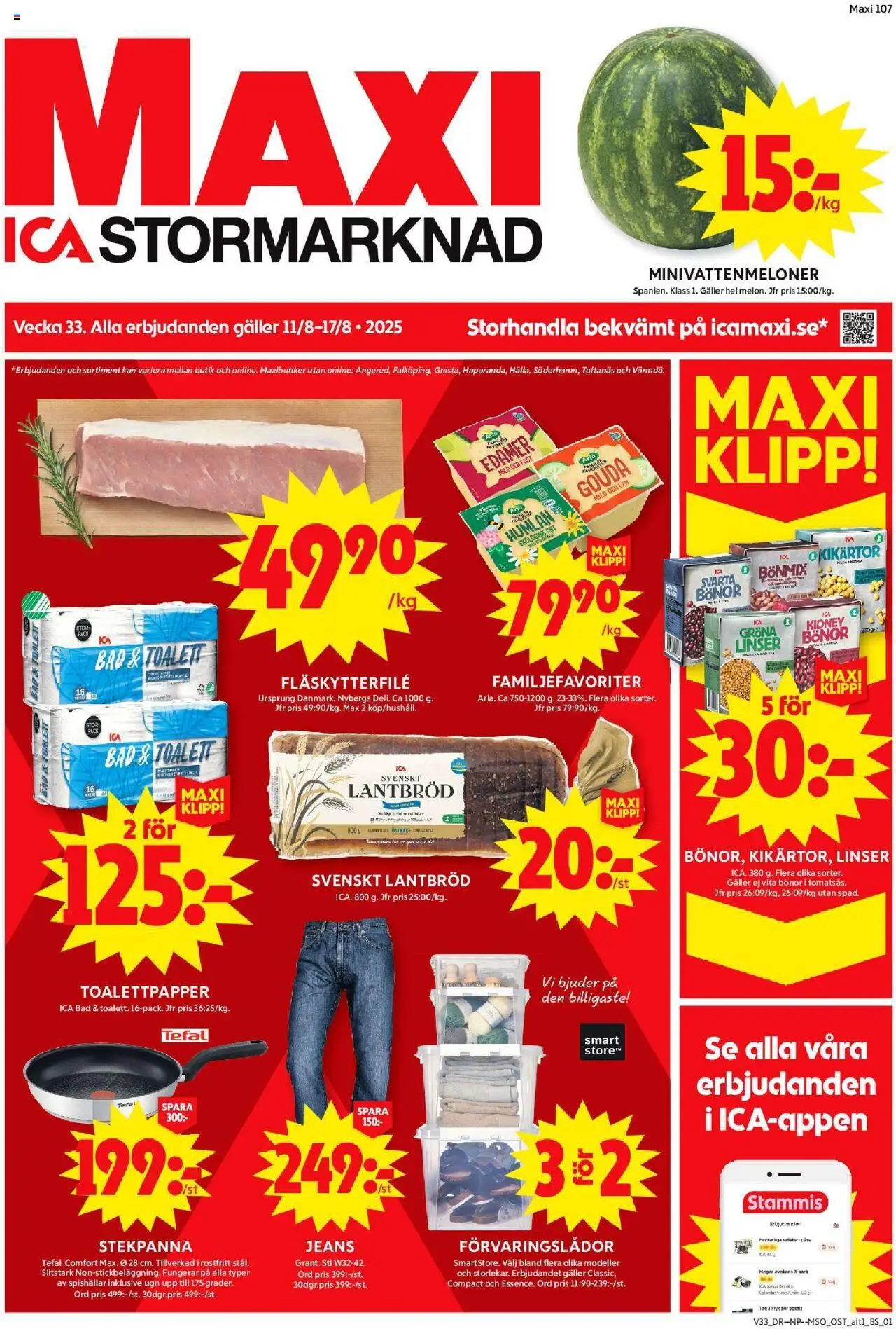 Stockholm är giltig 11/08 2025 > Veckans Erbjudanden gäller från 11/08/2025 till 17/08/2025 sidnummer 1