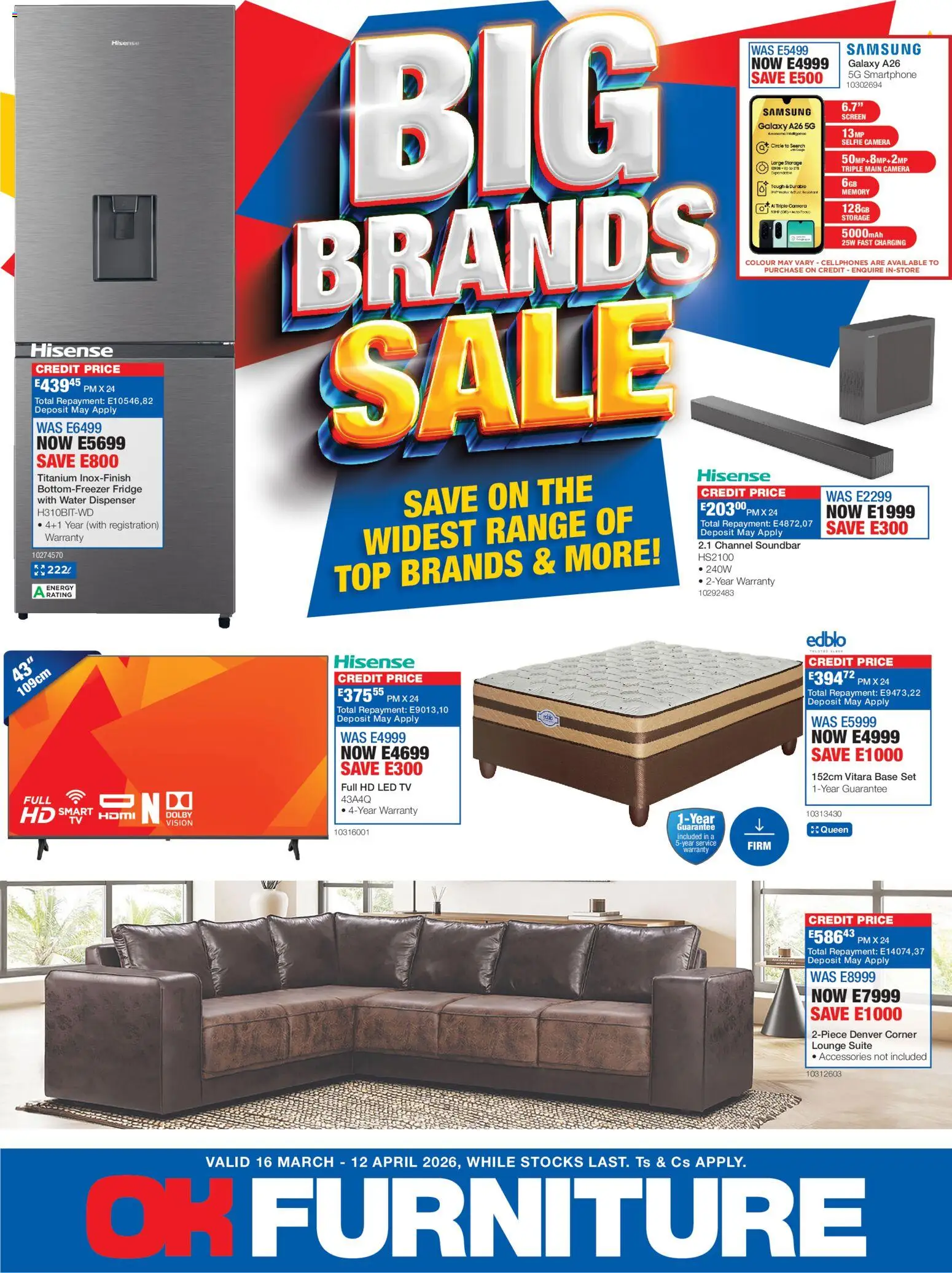 Preview of OK Furniture flyer valid from 16/03/2026
