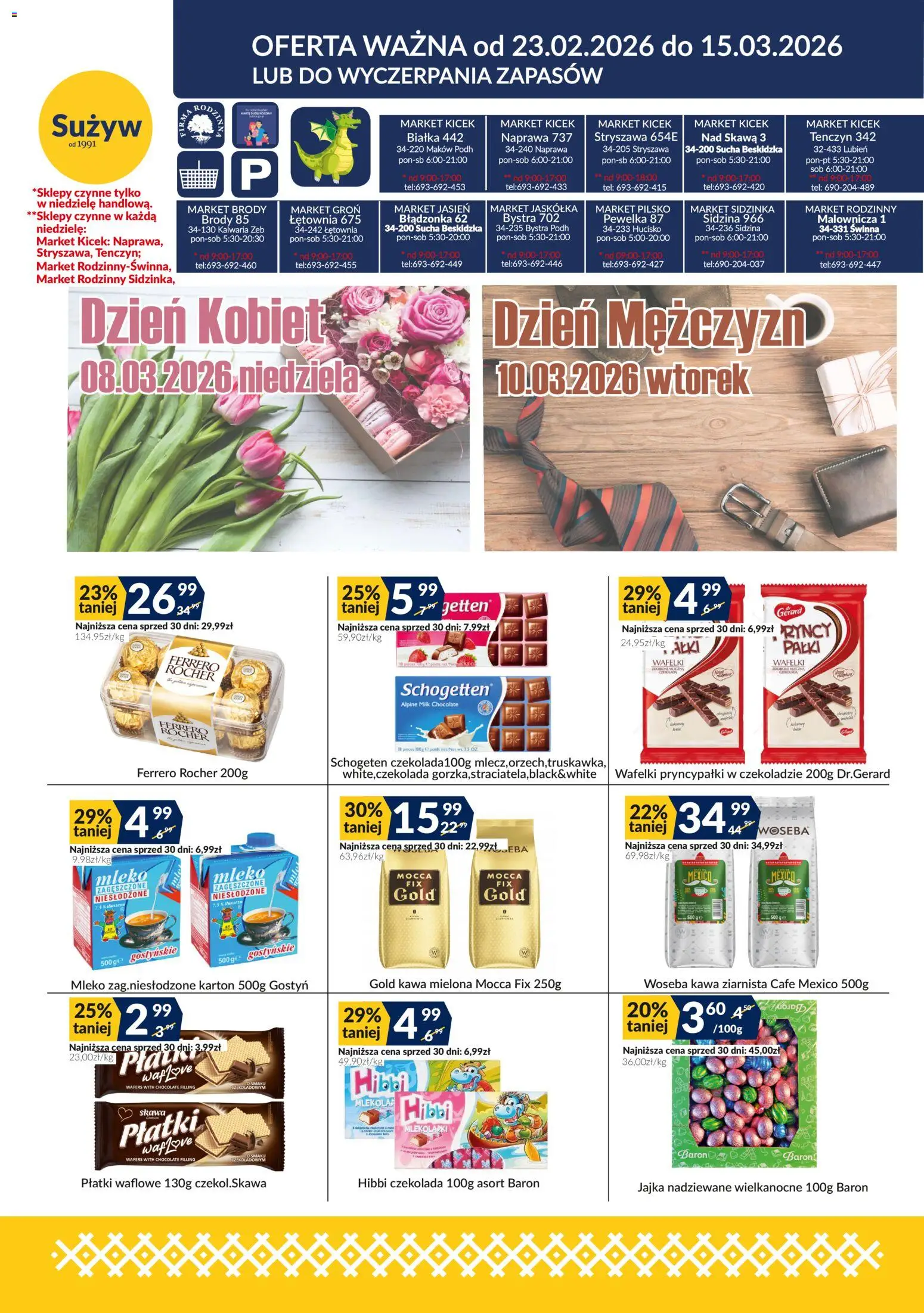 Pogląd gazetki "Gazetka" ze sklepu Sużyw ważnej od 23.02.2026