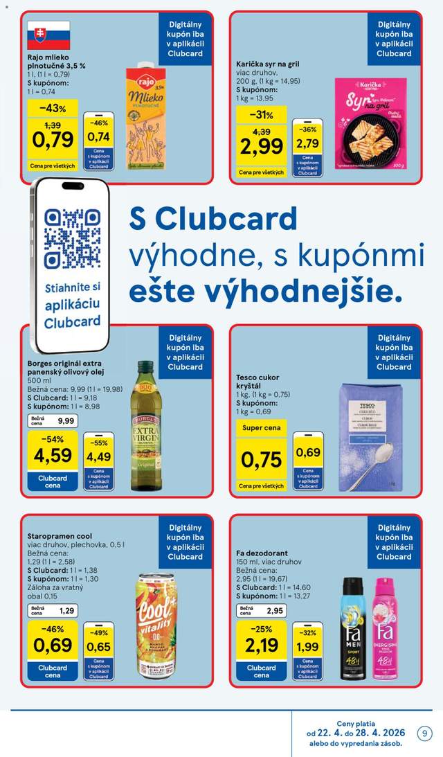 Nový Tesco leták od 22.04.