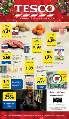 Náhľad Tesco letáku platného od 08.12.2025