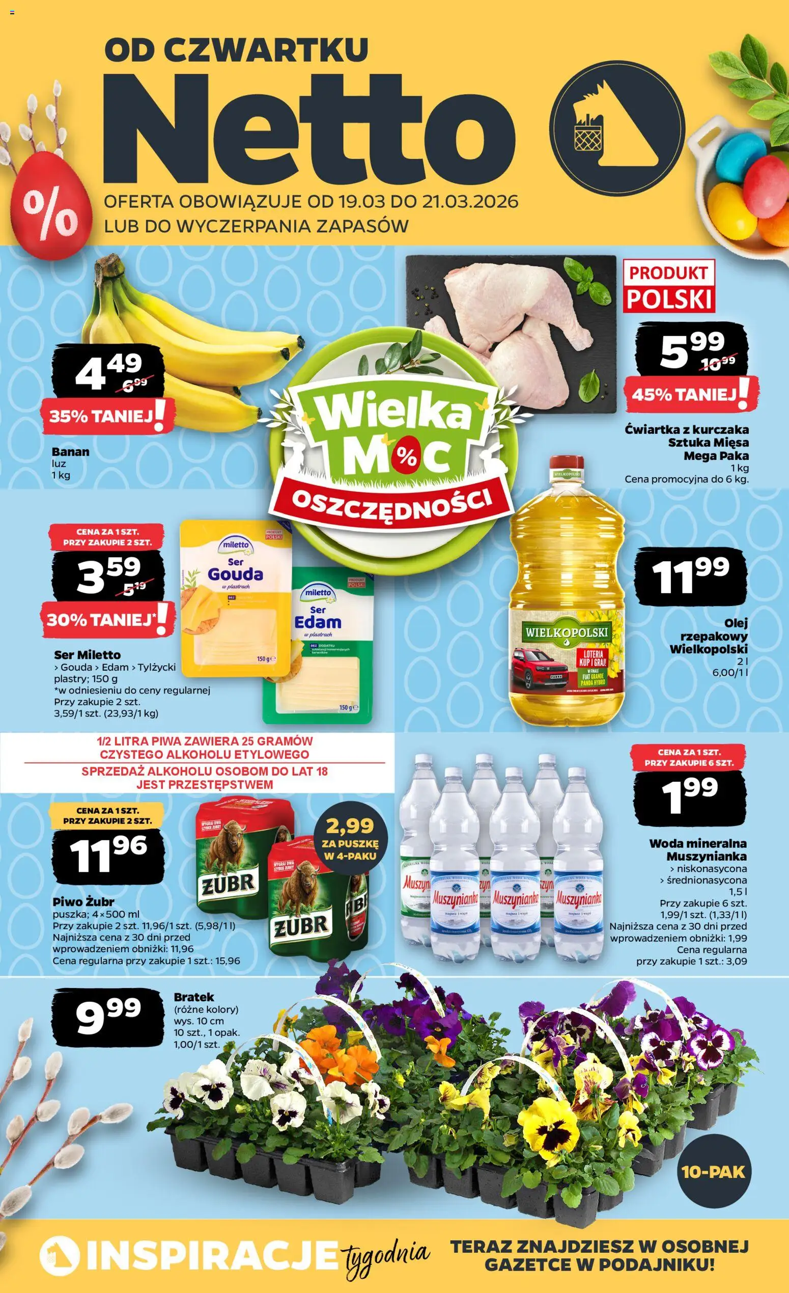 Pogląd gazetki "Netto gazetka od czwartku spożywcza" ze sklepu Netto ważnej od 19.03.2026