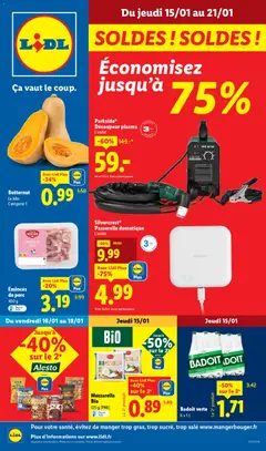 Prévisualisation de Catalogue de la semaine 3 du magasin LIDL formulaire valide 15/01/2026