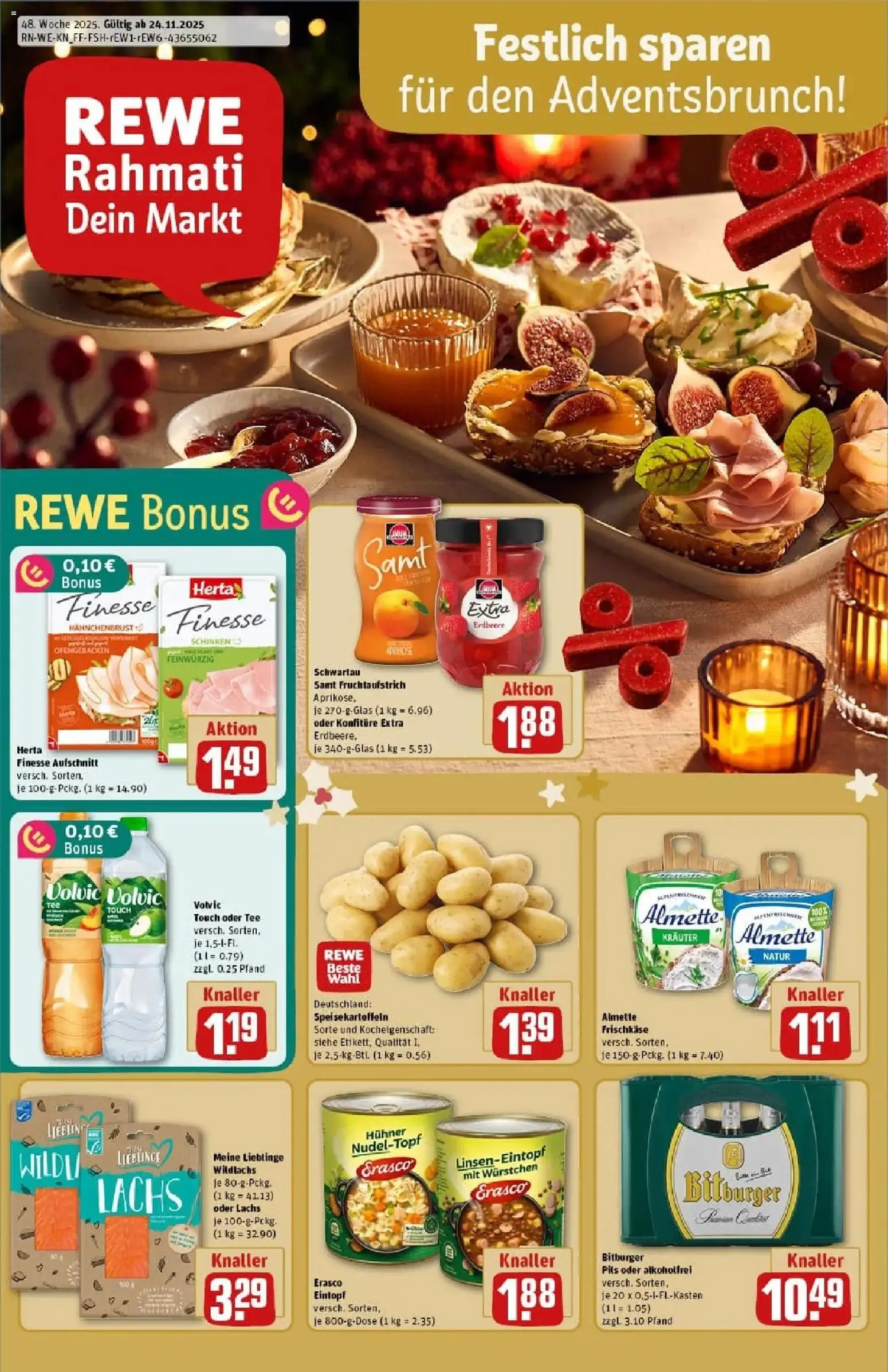 Vorschau von dem Prospekt des Geschäftes Rewe, gültig ab dem 24.11.2025