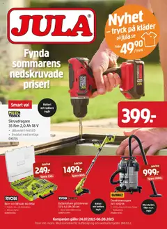 Förhandsgranska reklamblad Aktuella reklamblad Jula från butik Jula gäller från 24/07/2025