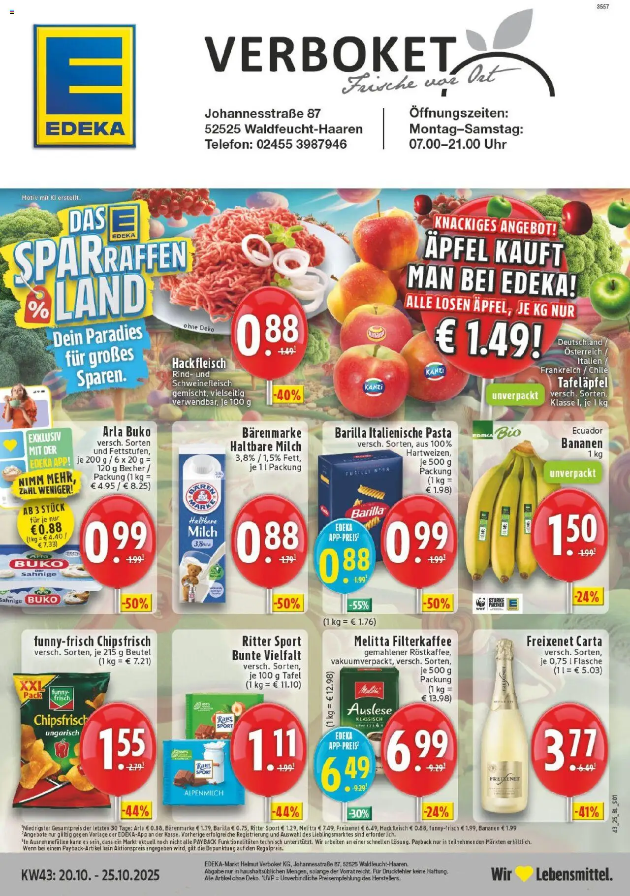 EDEKA Prospekt ab 19.10.2025 - Prospekt Waldfeucht-Haaren Online