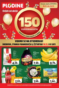 Pregled letka Katalog trgovine Plodine vrijedi od 17.12.2025