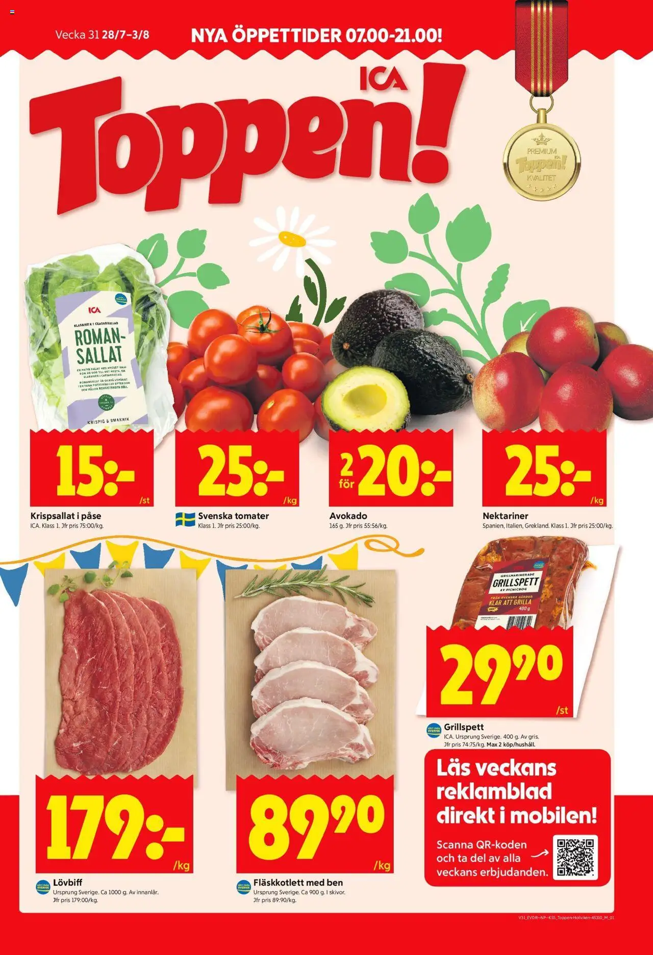 Vellinge är giltig 28/07 2025 > Veckans Erbjudanden gäller från 28/07/2025 till 03/08/2025 sidnummer 1