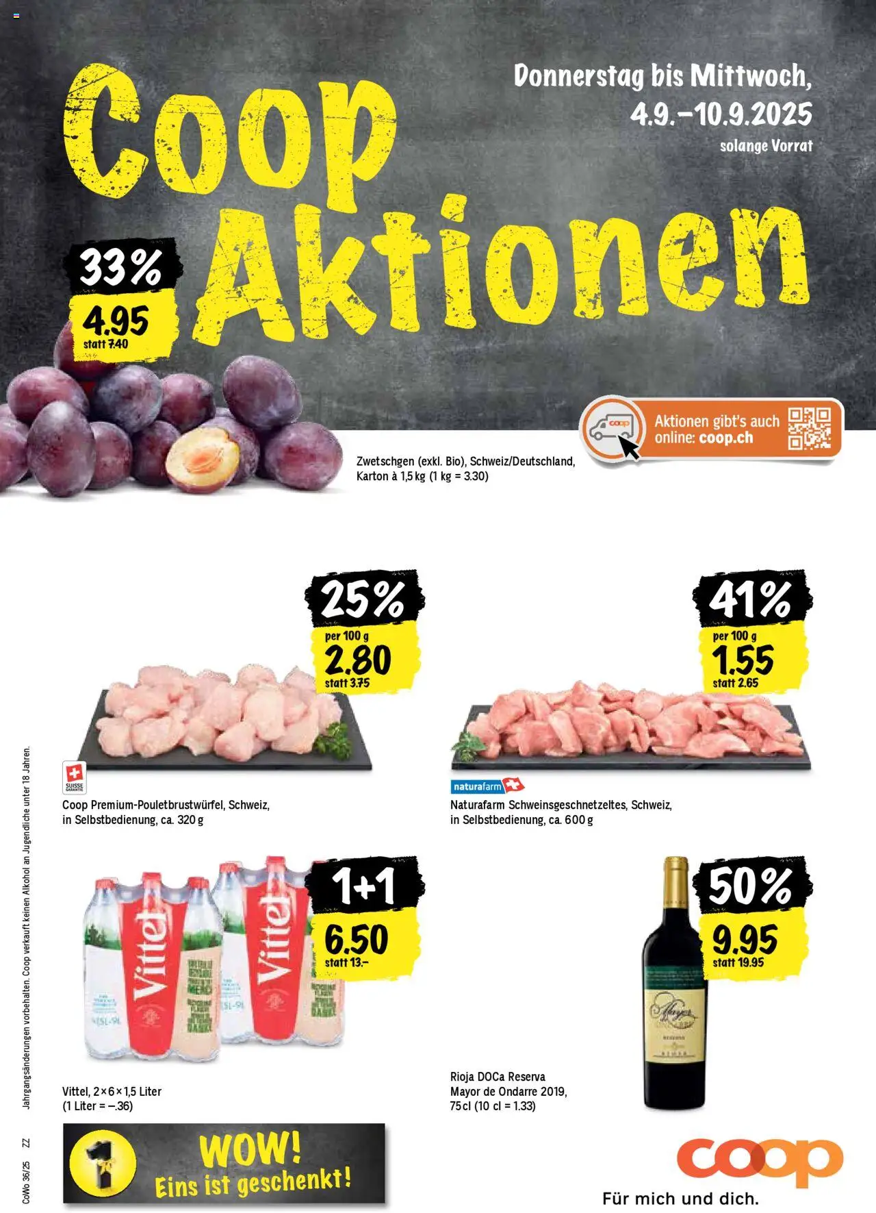 Coop Aktionen ab 04.09.2025 - Nächste woche - Seitennummer 1 - Zwetschgen