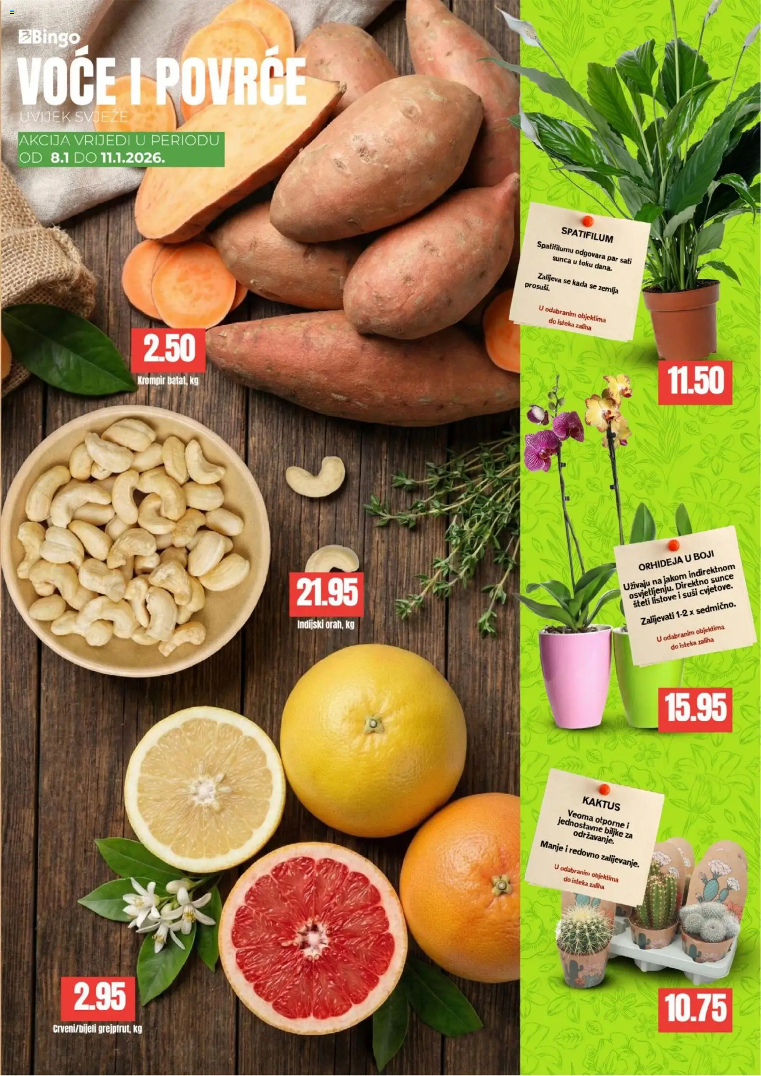 Pregled letka Katalog trgovine Bingo vrijedi od 2026.01.06