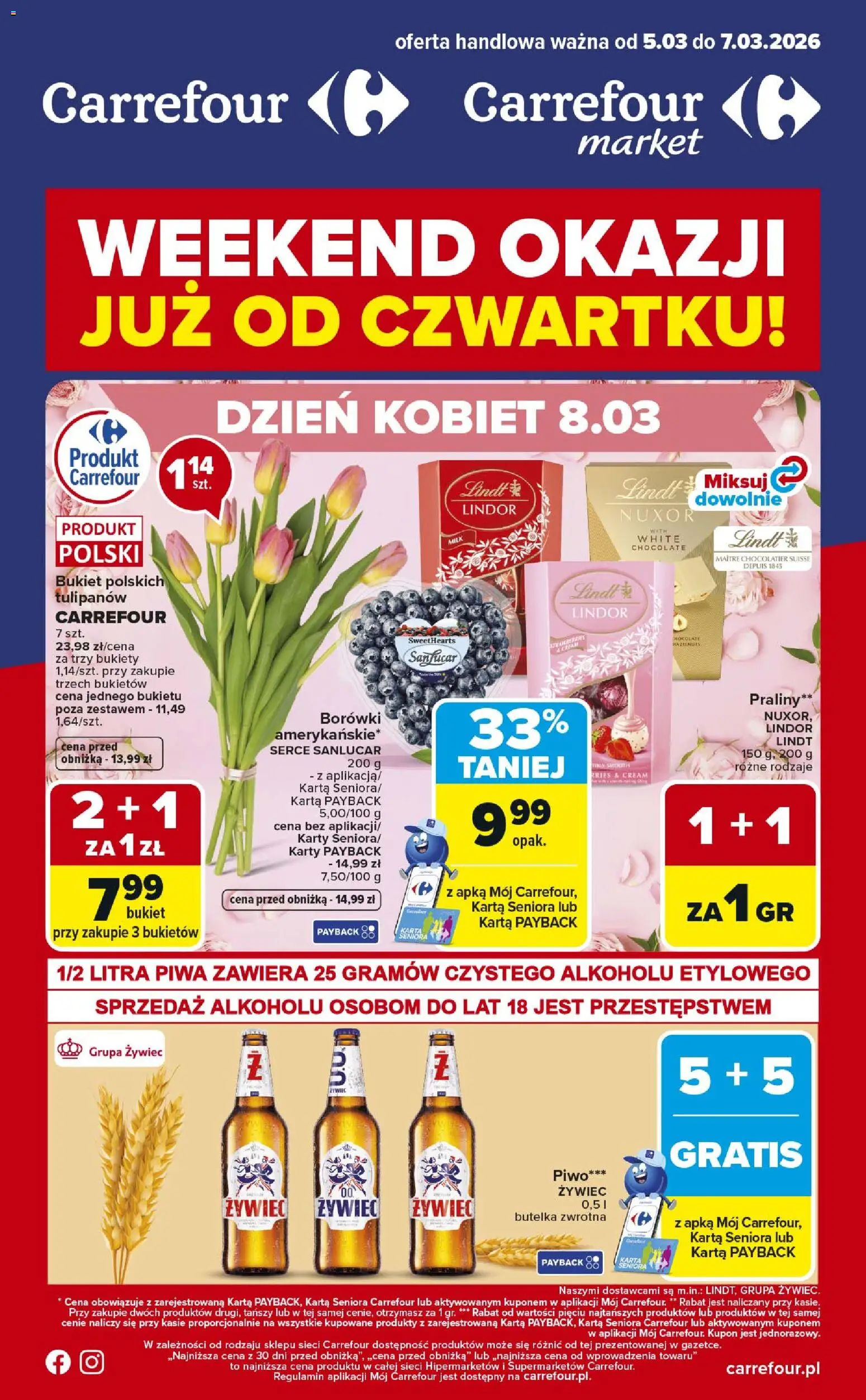 Pogląd gazetki "Carrefour gazetka - Weekend okazji" ze sklepu Carrefour ważnej od 05.03.2026