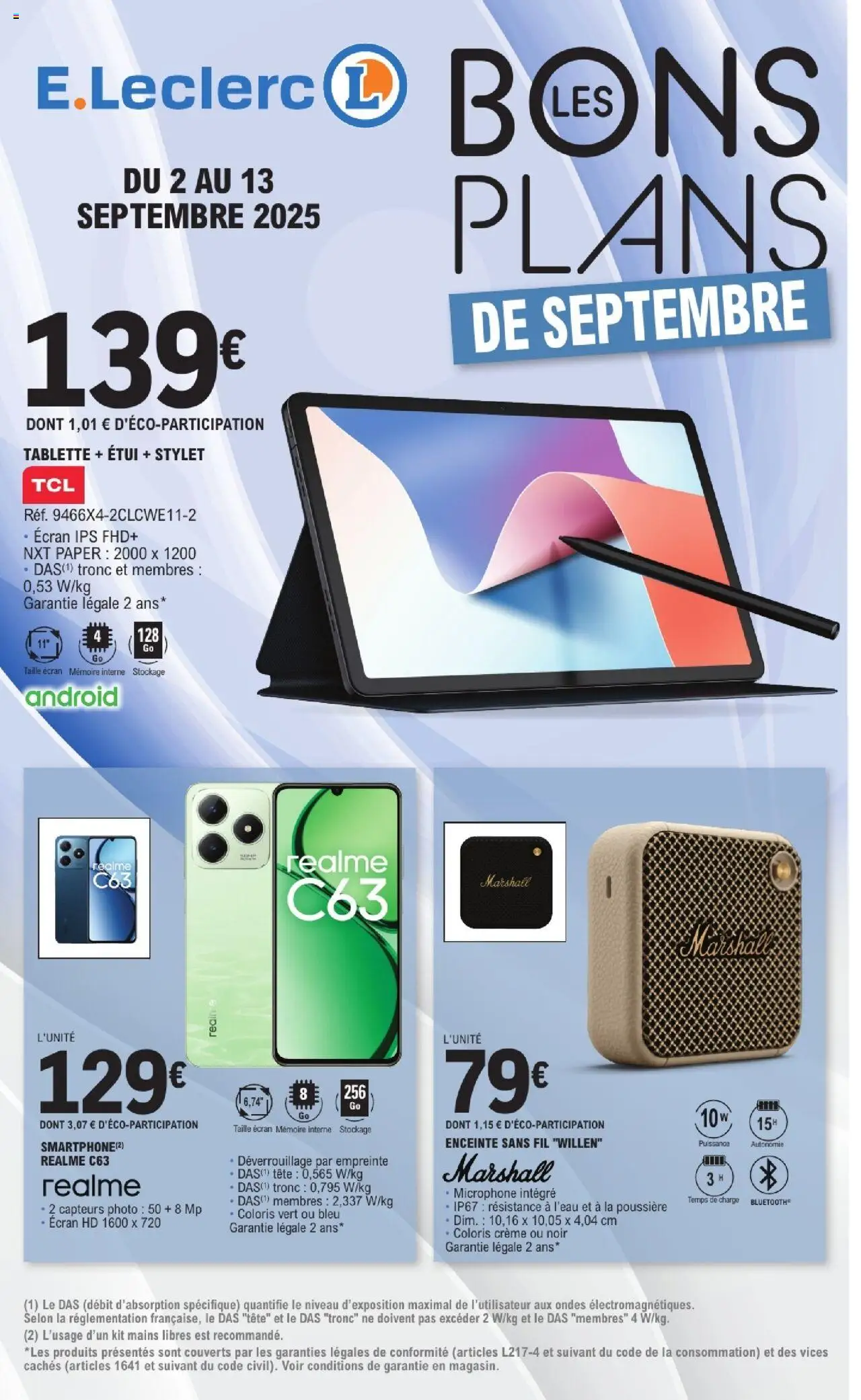 Catalogue Bons plans | Le Blanc Mesnil de la boutique E.Leclerc valable du 02/09/2025 - Page numéro 1