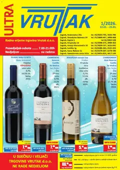 Pregled letka Katalog trgovine Vrutak vrijedi od 12.01.2026