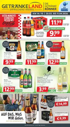 Vorschau von dem Prospekt des Geschäftes Getränkeland, gültig ab dem 30.03.2026