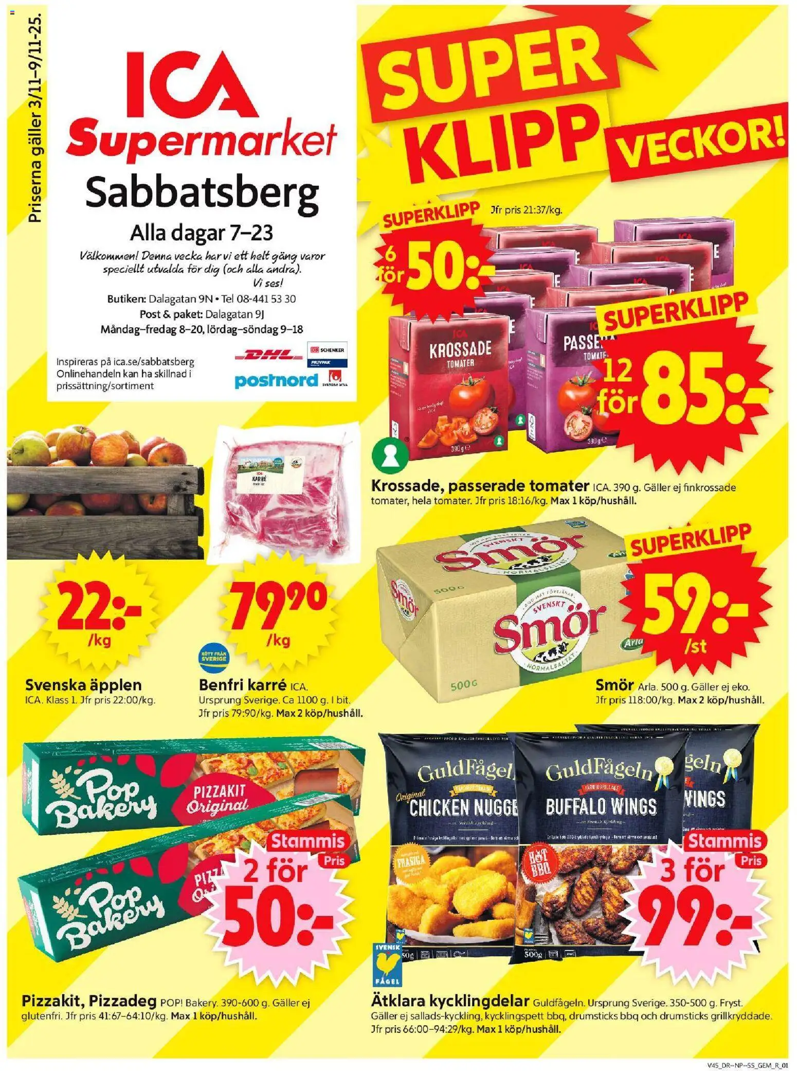 Förhandsgranska reklamblad Stockholm från butik ICA Supermarket gäller från 03/11/2025