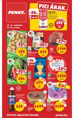 PENNY - Akciós újság PENNY megtekintése, amely érvényes 2025.07.17.-től