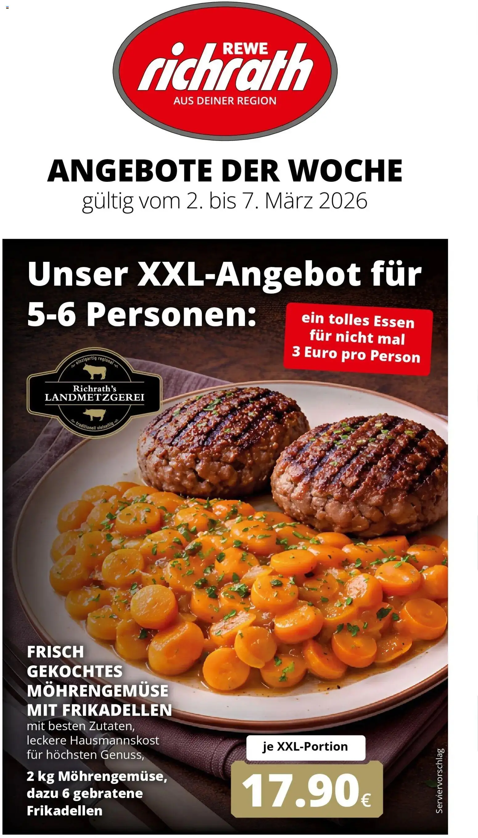 Vorschau von dem Prospekt des Geschäftes Rewe, gültig ab dem 02.03.2026