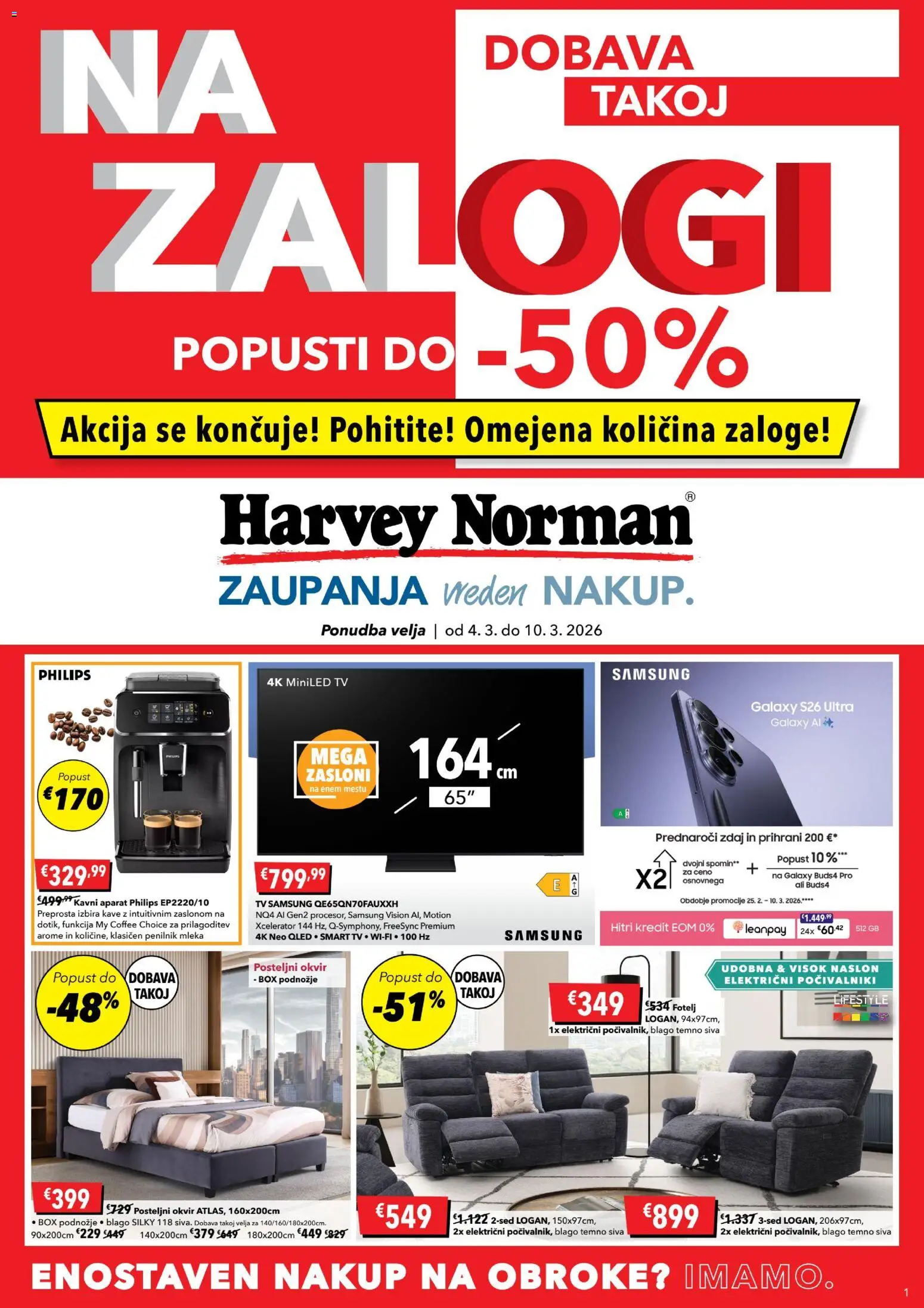 Predogled kataloga iz trgovine Harvey Norman veljaven od 04.03.2026