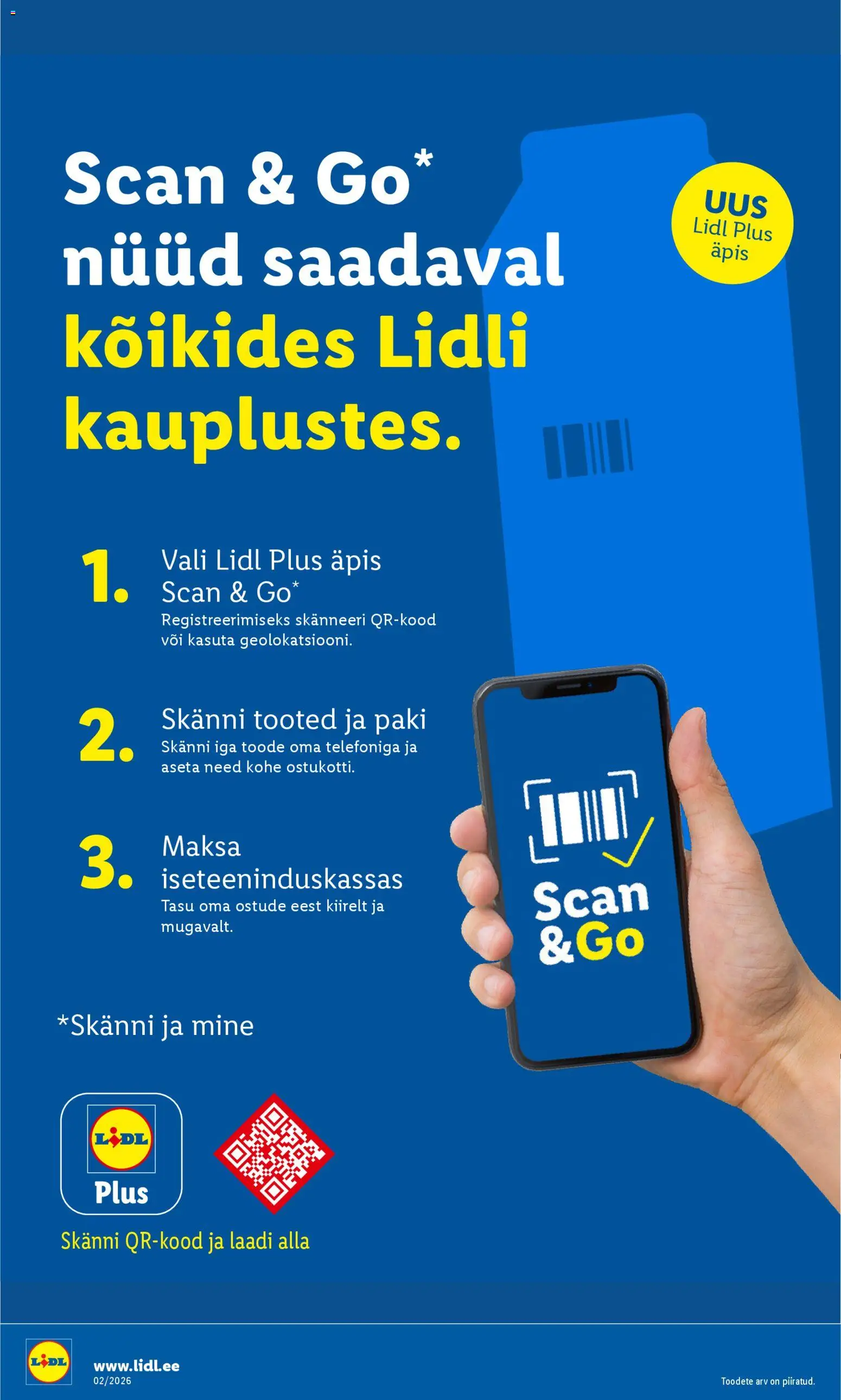 Lidl kliendilehe eelvaade alates 2026.01.05