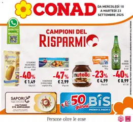 Anteprima dell'opuscolo Volantino Lombardia dal negozio Conad valido da 10/09/2025