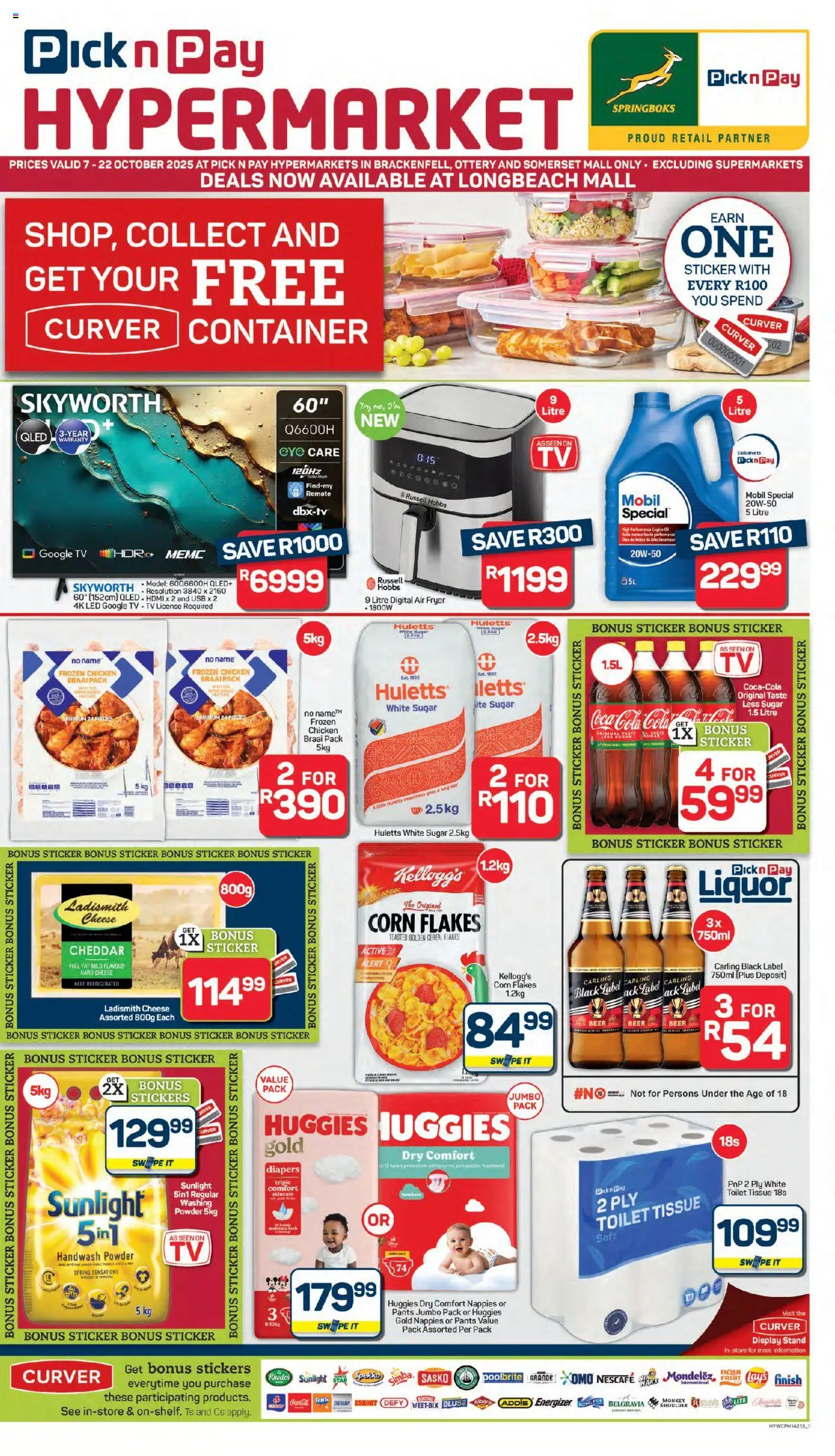 Pick n Pay Western Cape - Hypermarket Specials from 07/10 - 22/10/2025 > Promotions