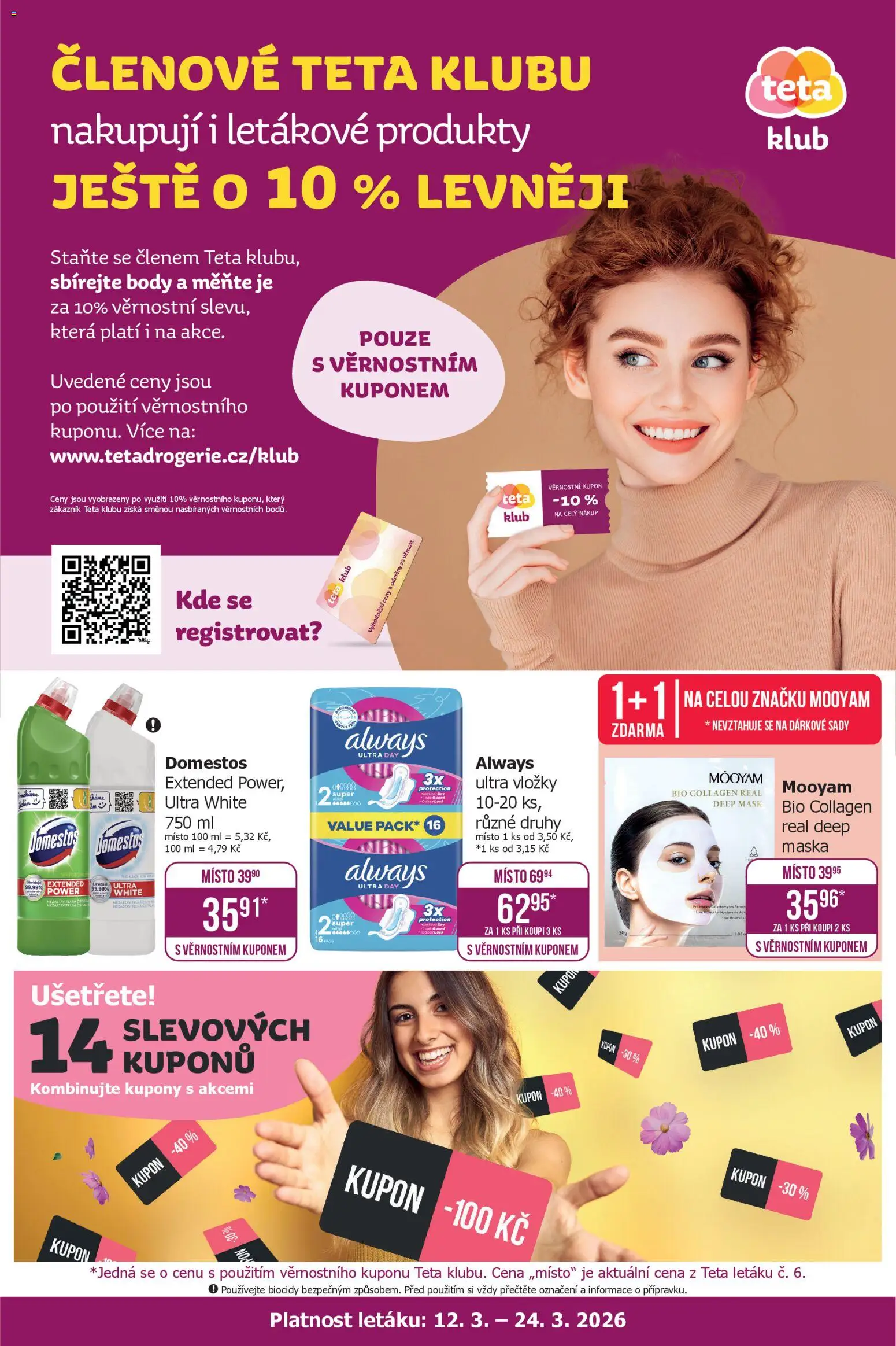 Náhled nabídky: TETA Drogerie TETA Drogerie leták - Klub platný od 12.03.2026