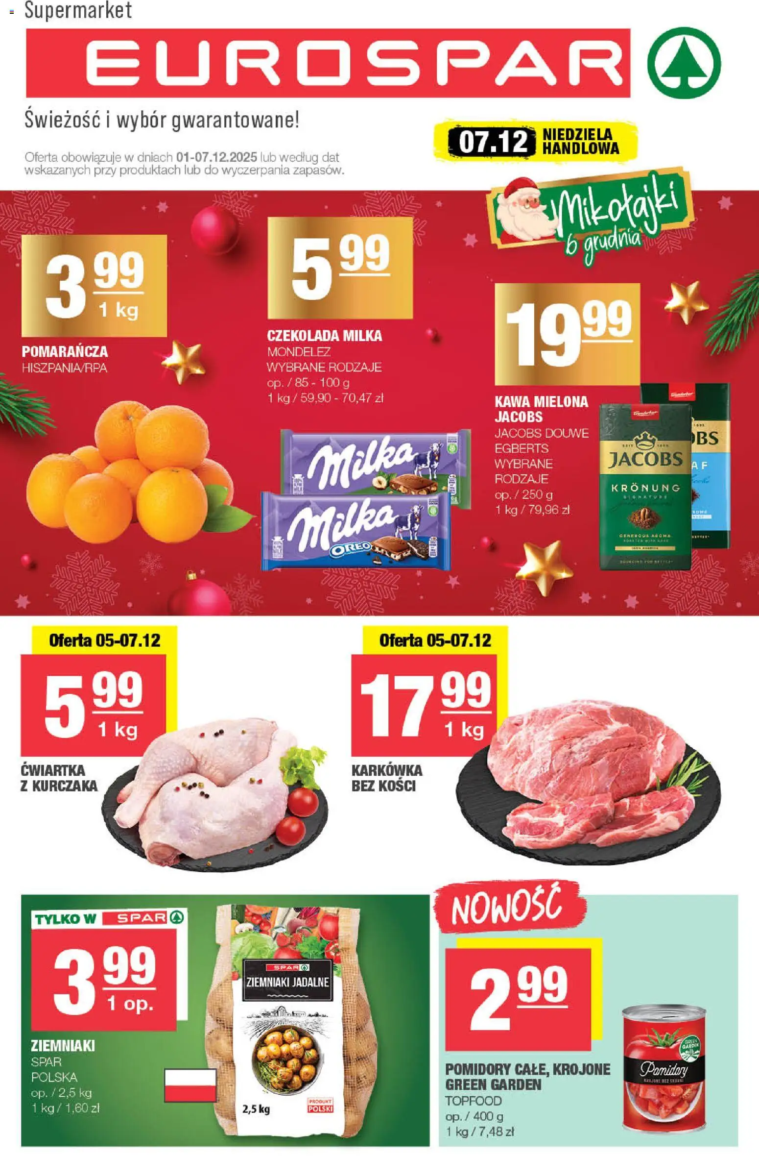 Pogląd gazetki "Eurospar" ze sklepu Spar ważnej od 01.12.2025