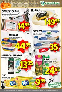 Förhandsgranska reklamblad Aktuella reklamblad Matvärlden från butik Matvärlden gäller från 03/11/2025 | Sida : 5