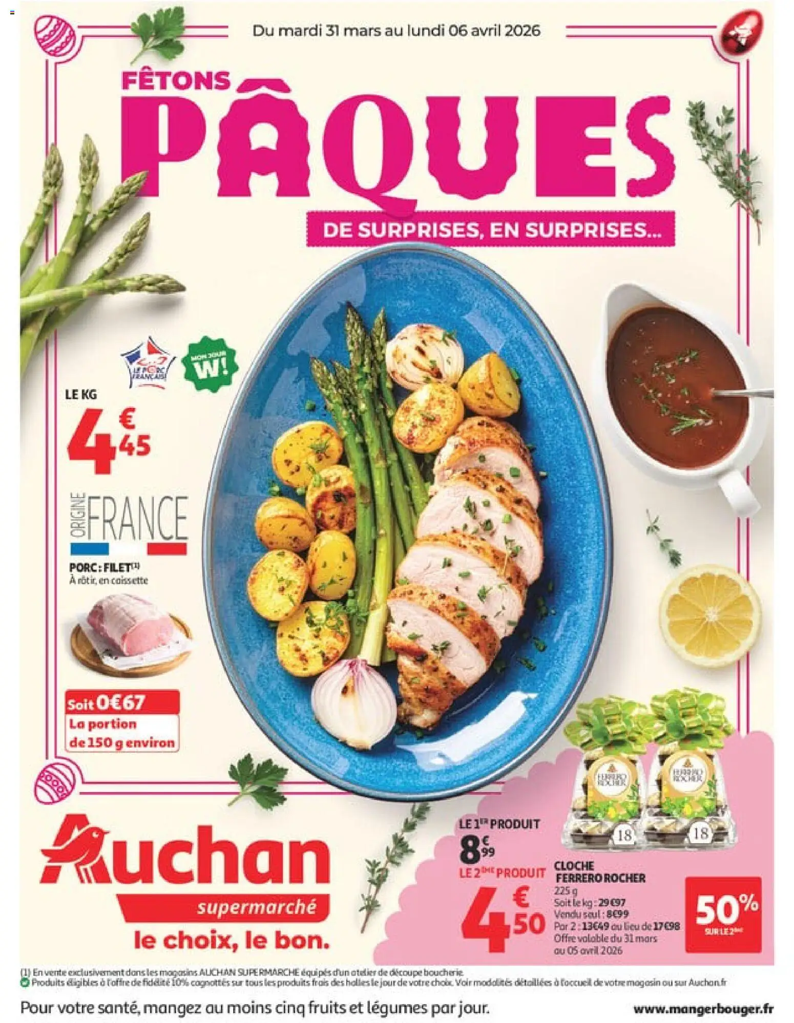 Prévisualisation de Auchan - Pâques supers du magasin Auchan formulaire valide 31/03/2026